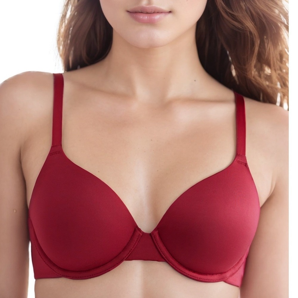 B.tempt'd by Wacoal Women Future Foundation Contour‎ T-Shirt Bra Maroon 32C NWT
